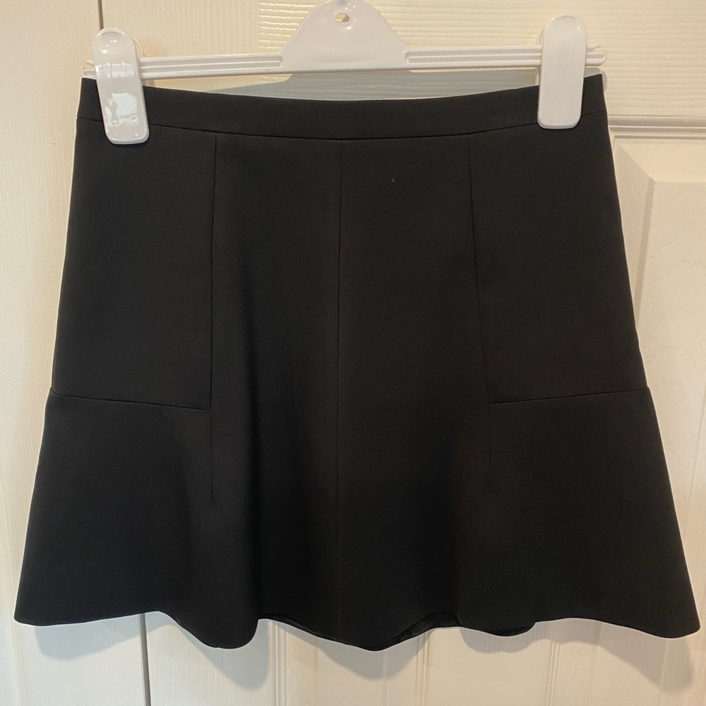 J Crew Black Aline mini skirt size 0